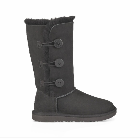 UGG Other - UGG Bailey Button Triplet Suede Shearling Boot 4